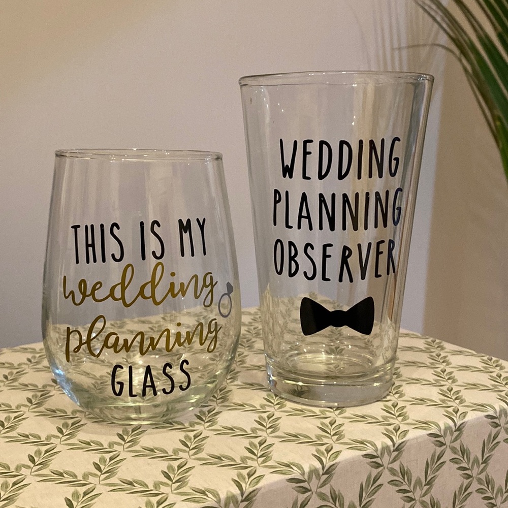 Perfect Glasses for the Engaged Couple!!